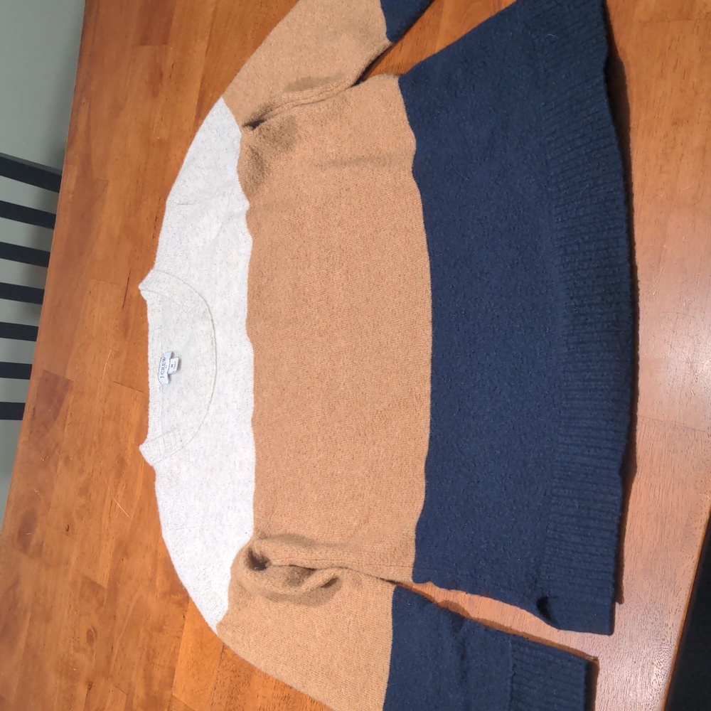 Jcrew colorblock sweater medium